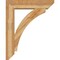 Ekena Millwork Thorton Slat Rough Sawn Bracket w/ Offset Brace, Western Red Cedar, 8"W x 34"D x 42"H BKT0806X34X42THR06RWR - alternate 3